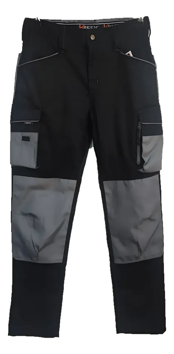 Pantalón Cargo Bicolor Con Rodillas Reforzadas - Imagen 2