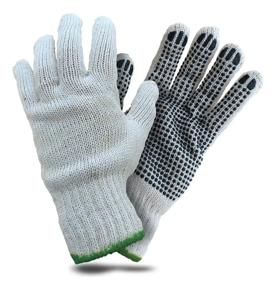 Guante Hilo 4 Hebras Pigmentado (12 Pares) Algodón